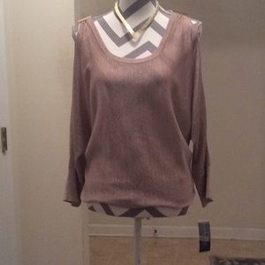 Beautiful cold shoulder ladies sweater